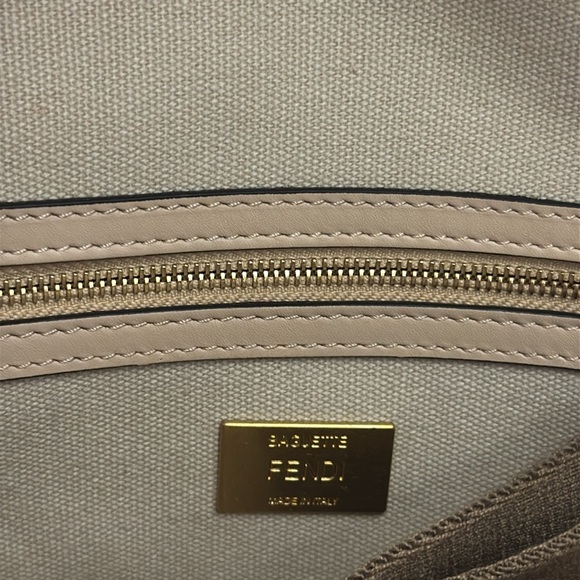 Fendi Baguette NM Bag Zucca Embroidered Canvas - Picture 13 of 14